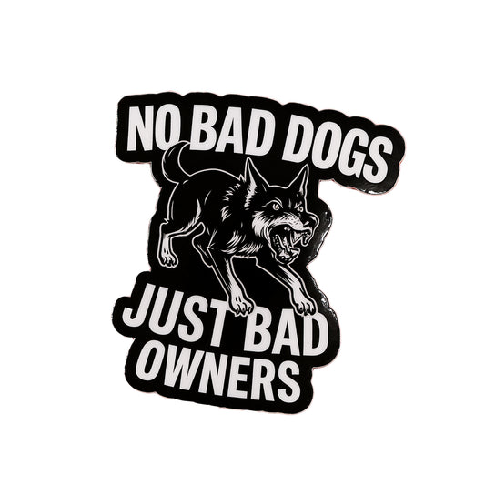 No Bad Dogs Die-Cut Sticker